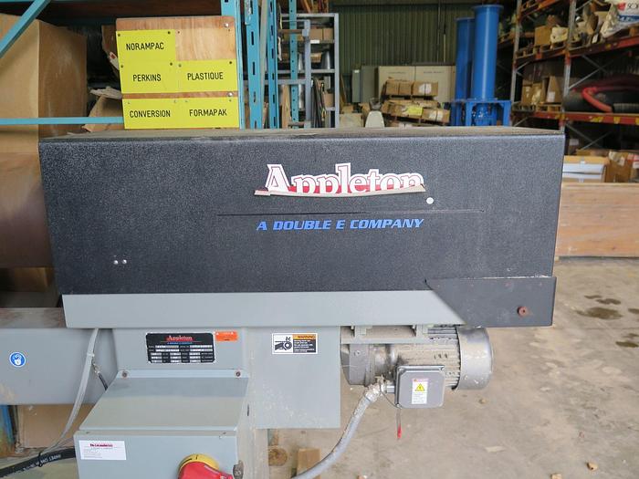 Used 90" WIDE APPLETON S-210 CORE CUTTER 2HP