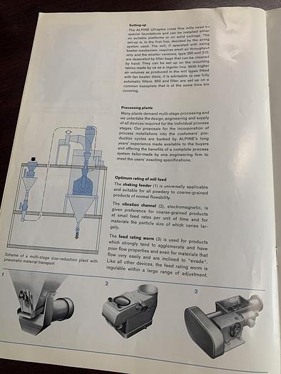 Used ALPINE ULTRAPLEX 500 UP CROSS FLOW HAMMER MILL