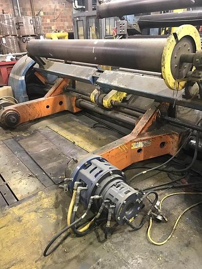 Used 130" WIDE BLACK CLAWSON TWO DRUM WINDER