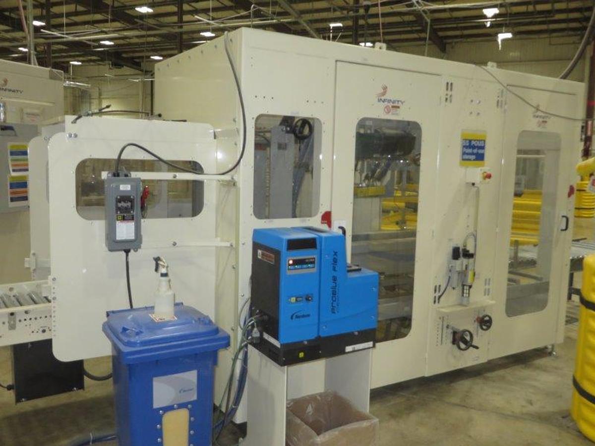 Used 2010 BAOSUO ULTRA COMPACT 102" KITCHEN TOWEL REWINDING LINE WITH LOG SAW AND PACKAGING