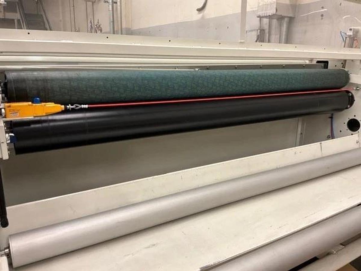 Used 74" WIDE CONTECH MODEL OS-74 SERVO SHEETER AUTOMATED ROLL CUTTER ALLEN BRADLEY CONTROLS MANUFACTURED 2018