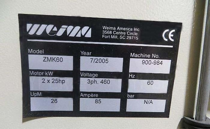 Used WEIMA / CUMBERLAND SHREDDER AND GRANULATOR COMBO