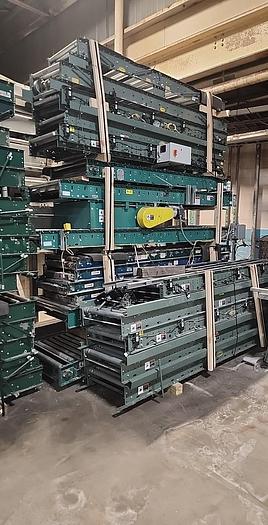 Used 1000 + FEET OF HYTROL ROLLER CONVEYOR (REMOVED AND READY)