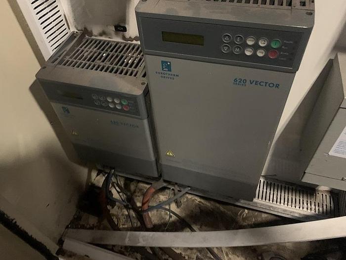 Used 64" WIDE DUSENBERY MODEL 835-24 DUPELX CANTILEVERED SLITTER REWINDER