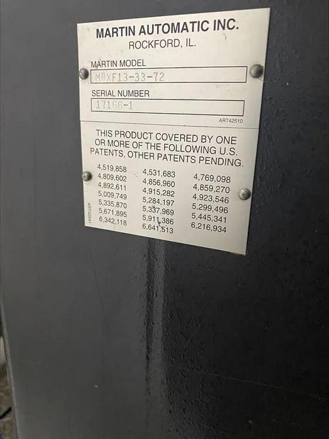 Used MARTIN AUTOMATIC AUTOMATIC TRANSFER REWINDER MODEL RMAP 13-40-50 MANUFACTURED 2008