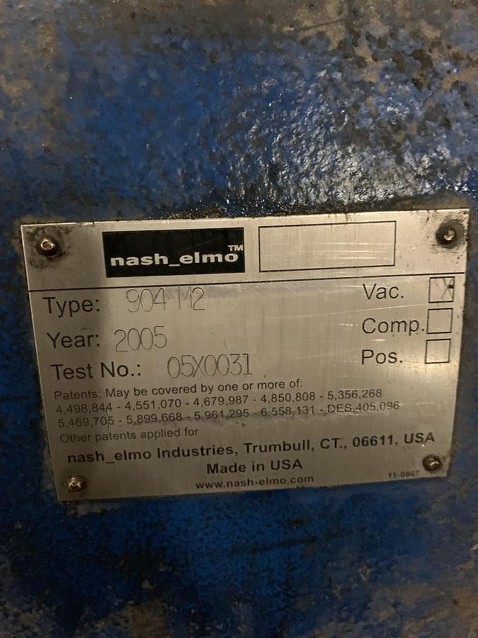 Used NASH 904M2 VACUUM PUMP
