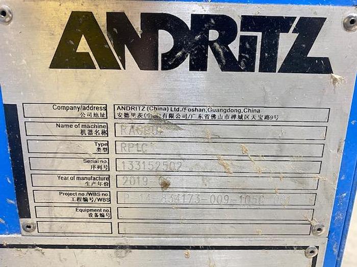 Used ANDRITZ RPLC CONTINUOUS RAGGER MANUFACTURED 2019