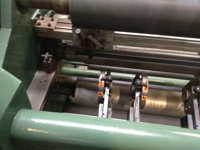 Used 74" RECONDITIONED DUSENBERY MODEL 260 FS DUPLEX CENTER SURFACE SLITTER REWINDER - PENDING JF
