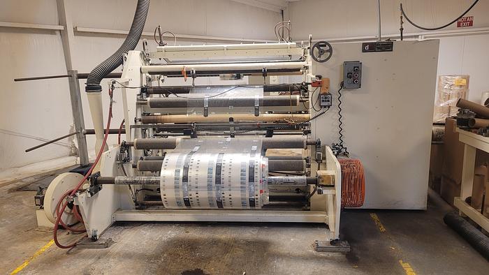 Used 63" DUSENBERY MODEL 835 L3 DUPLEX CANTILEVERED SLITTER REWINDER