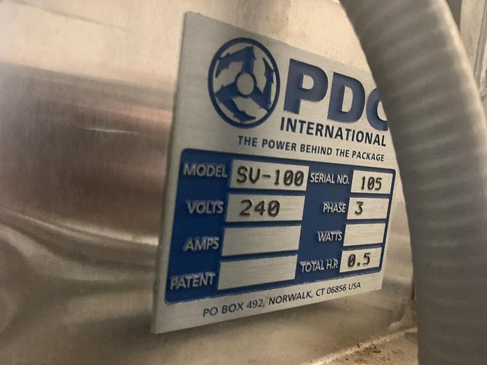 Used Hand Applied PDC Steam Tunnel DUAL ZONE STEAM TUNNEL WITH 16’ X 6’ X 6” LOOP CONVEYOR