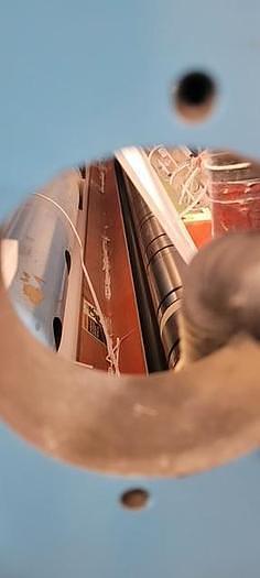 Used 72" WIDE CEI/GERBCO COUNTER ROLL SLITTER REWINDER - PENDING