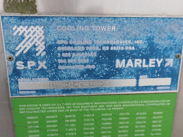 Used THREE SPX MARLEY COOLING TOWERS MANUFACTURED 2017