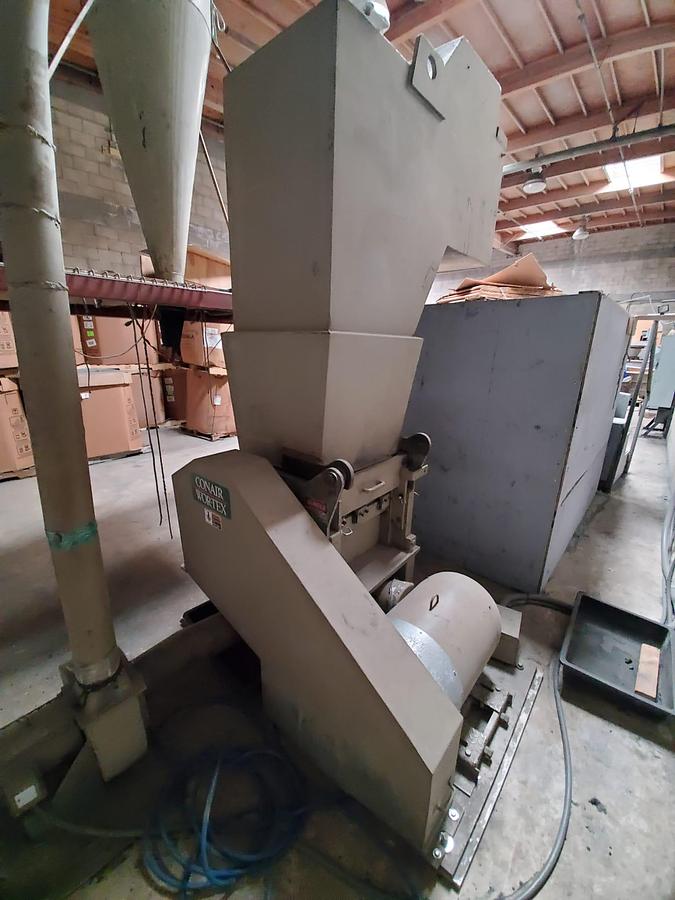 Used CONAIR WORTEX GRANULATOR WITH BLOWER 50 HP