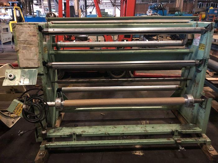 Used 60" FLETCHER DUPLEX SLITTER REWINDER RAZOR SLITTING
