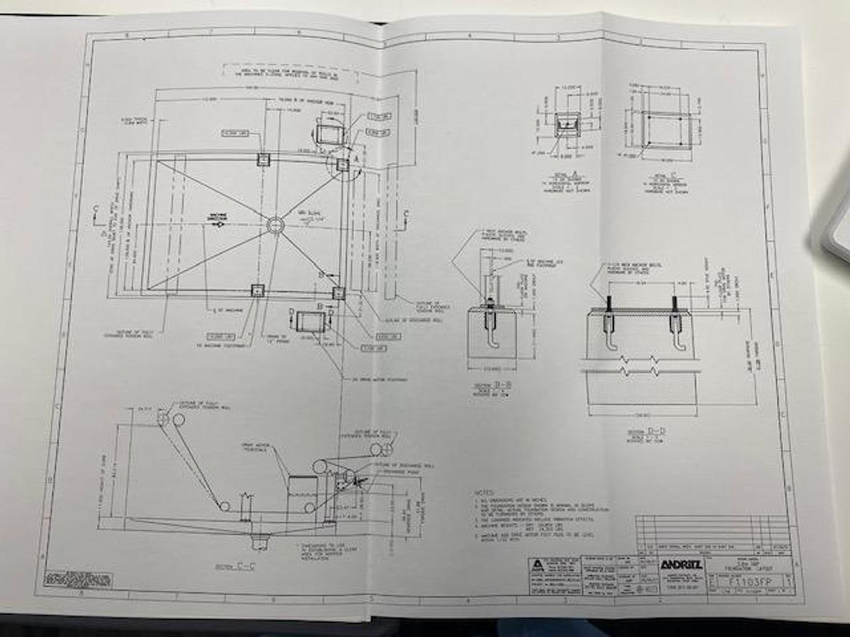 Used ANDRITZ CPF 2.8 METER S6P BELT FILTER PRESS 316L SS WETTED PARTS