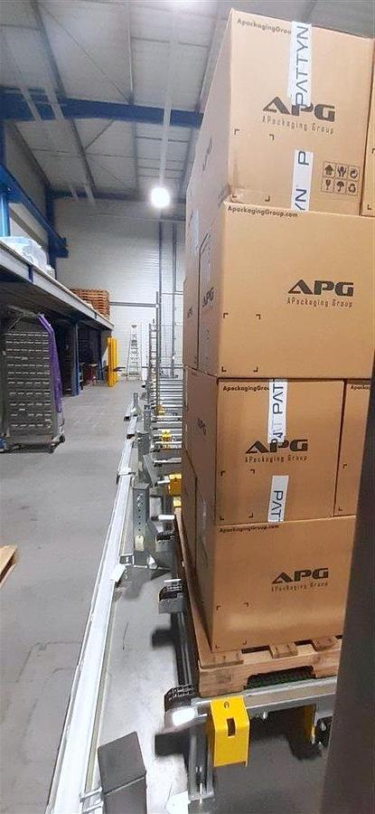 Used PATTYN HIGH-SPEED CASE ERECTING AND BAG INSERTING AUTOMATED PACKAGING SYSTEM