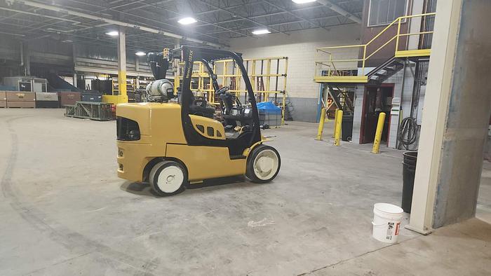 Used 15,500 POUND YALE PAPER ROLL SPECIAL SHORT COUNTERWEIGHT FORKLIFT WITH CLAMP - EXTRA TALL MAST 2018