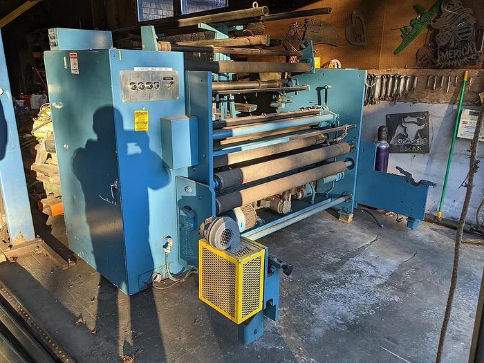 Used 62" STANFORD MODEL 338 DUPLEX SLITTER REWINDER