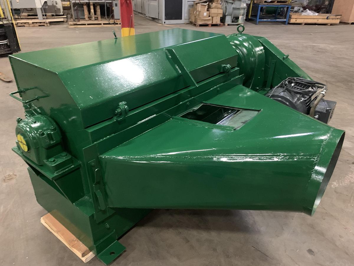 Used 60" WIDE BLOAPCO PINCH BELT CONVEYOR SHREDDER