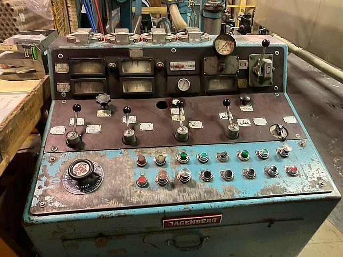 Used 77" WIDE JAGENBERG TWO DRUM WINDER 50" REWIND DIAMETER - PENDING SALE