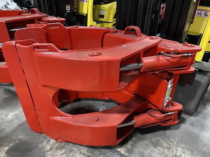 Used 12,000 POUND CAPACITY HYSTER S120FT-PRS FORKLIFT WITH 60" ROLL CLAMP MANUFACTURED 2018