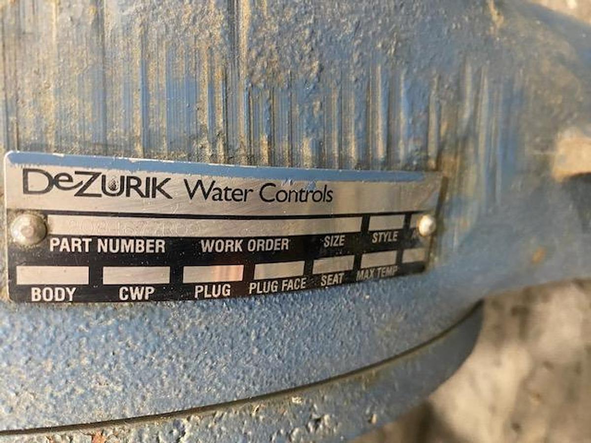 Used DEZURIK 12" STAINLESS STEEL PNEUMATIC VALVE