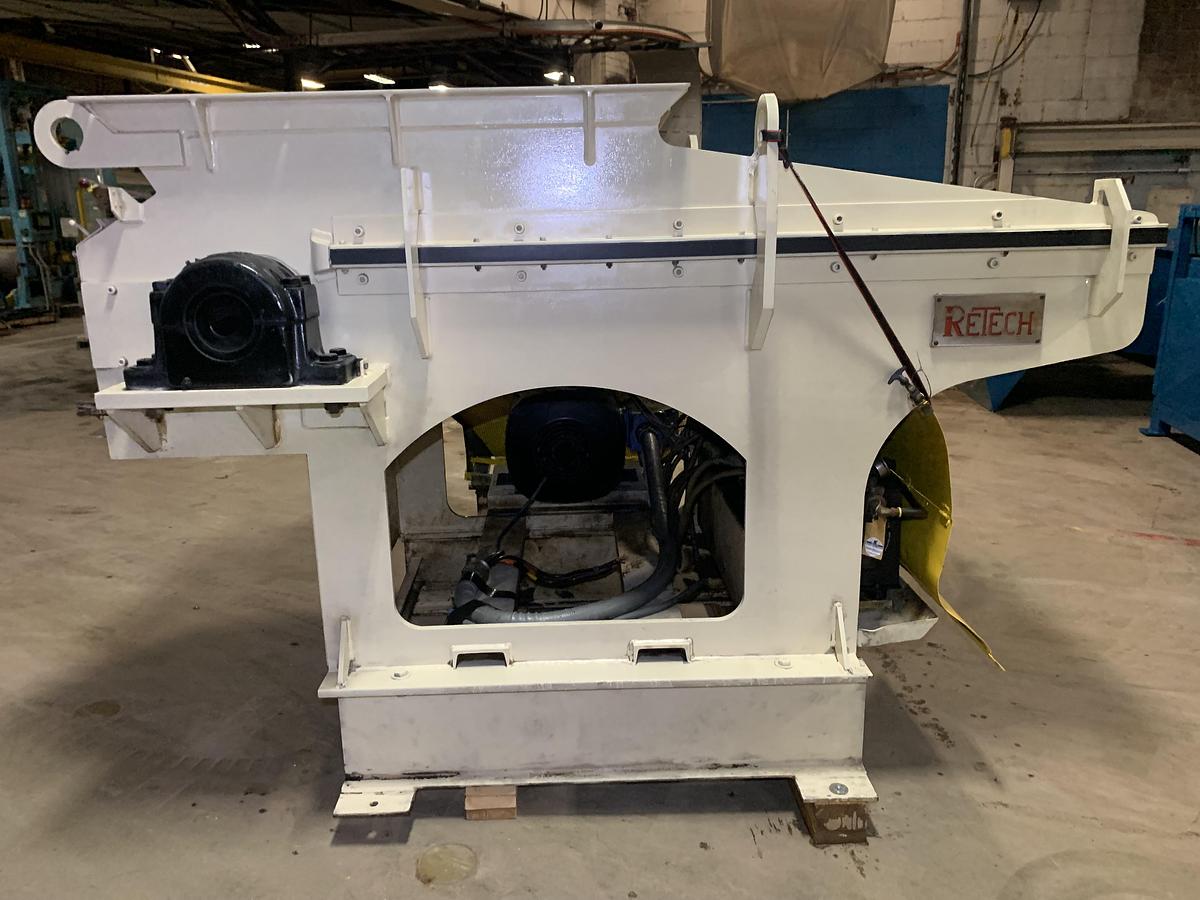 Used 75 HP RETECH GRANULATOR SHREDDER WITH HOPPER (NO INFEED CONVEYOR)