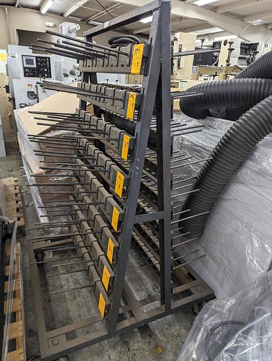 Used 10" MARK ANDY MODEL 2200-10H 8 COLOR PRINTING PRESS 2 DIE STATIONS