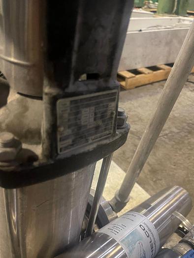 Used GRUNDFOS 1 HP PUMP MODEL CRN1S-15 A FGJ-G-E-HQQE