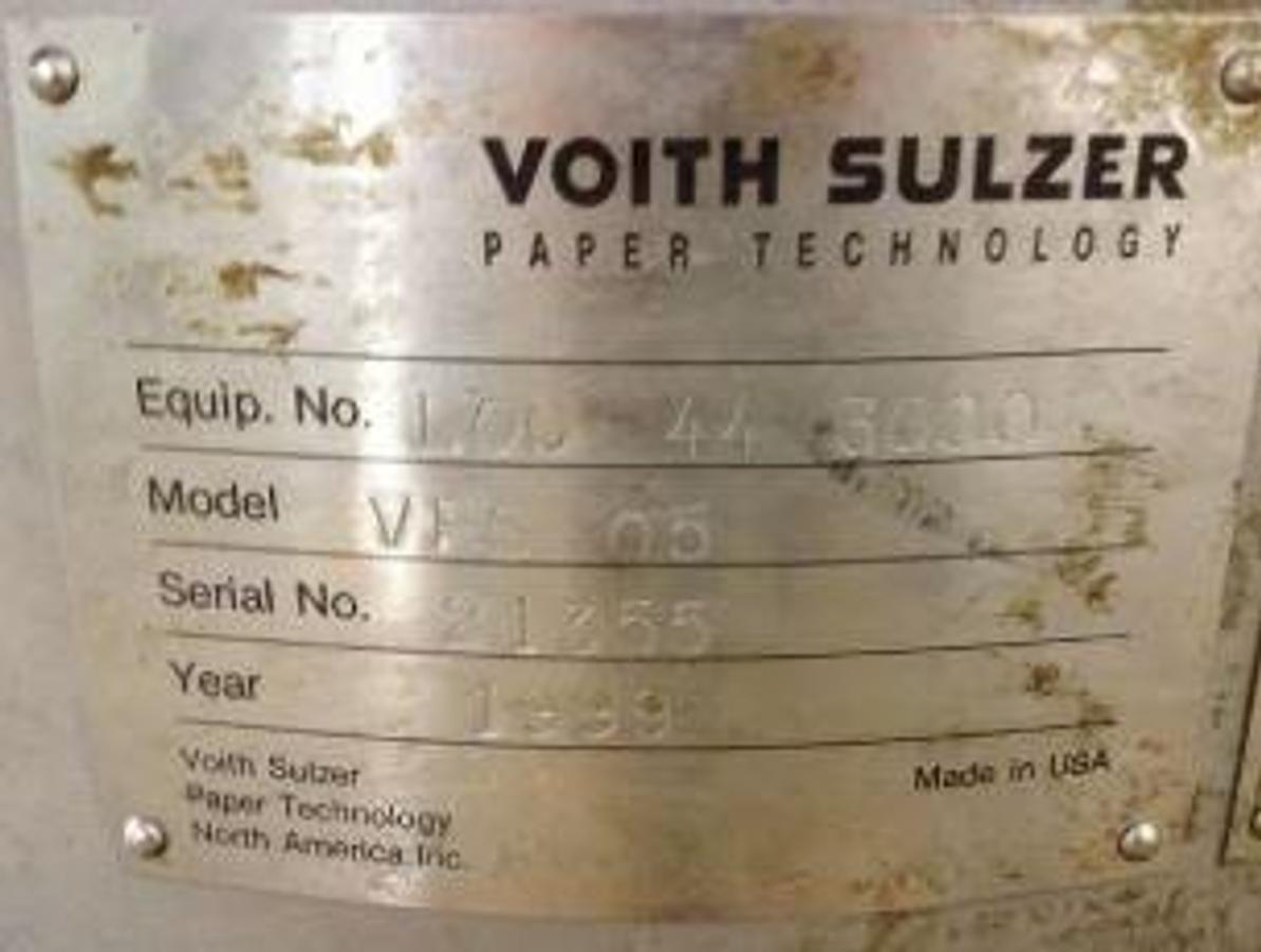 Used VOITH/SULZER STAINLESS STEEL PRESSURE SCREEN MODEL VPS 05