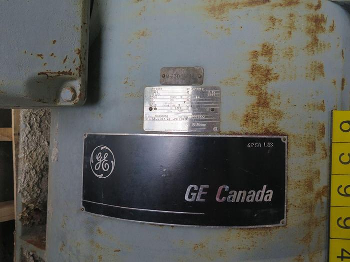 Used 300HP AC GENERAL ELECTRIC MOTOR 1200 RPM