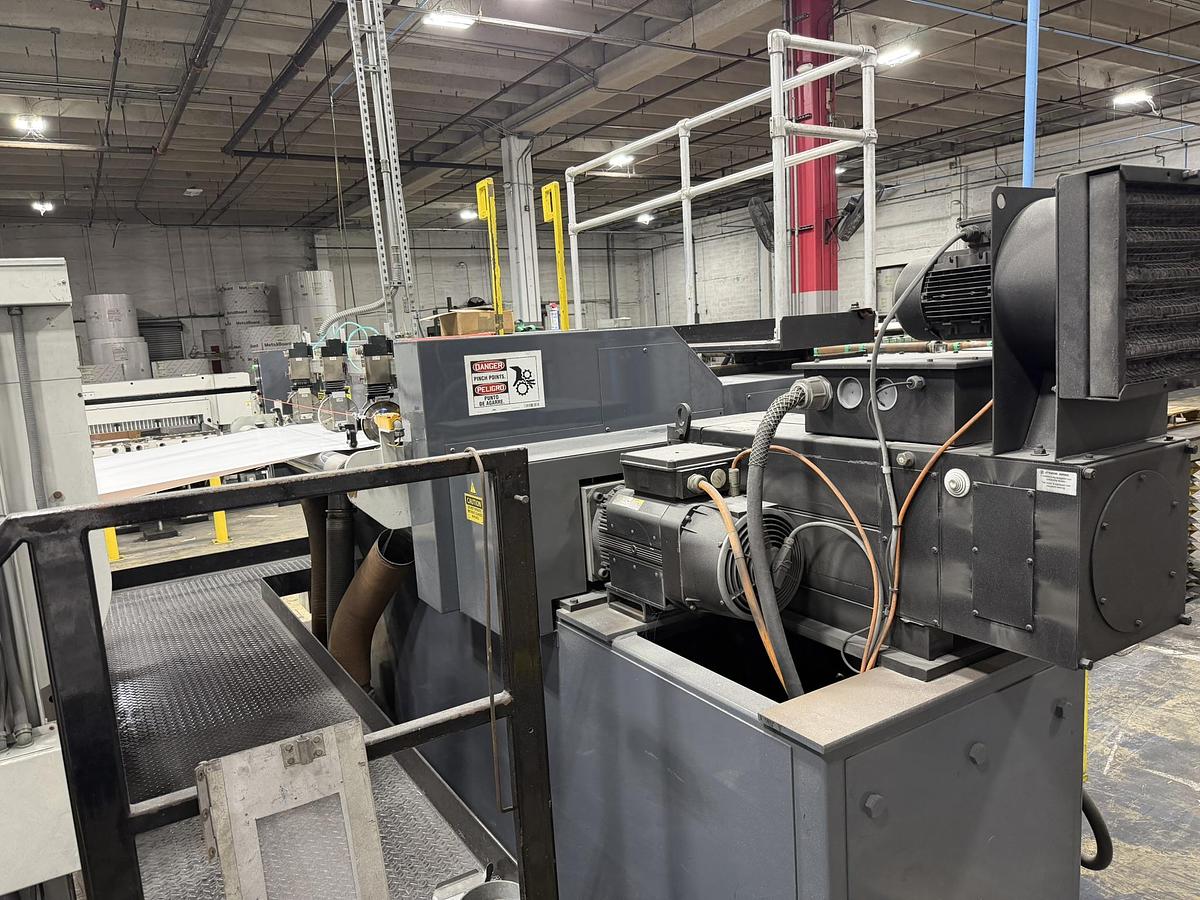 Used 65" WIDE MAXSON MDH DUAL ROTARY SHEETER - FOUR UNWIND STANDS - MANUFACTURED 2014 - PENDING LS