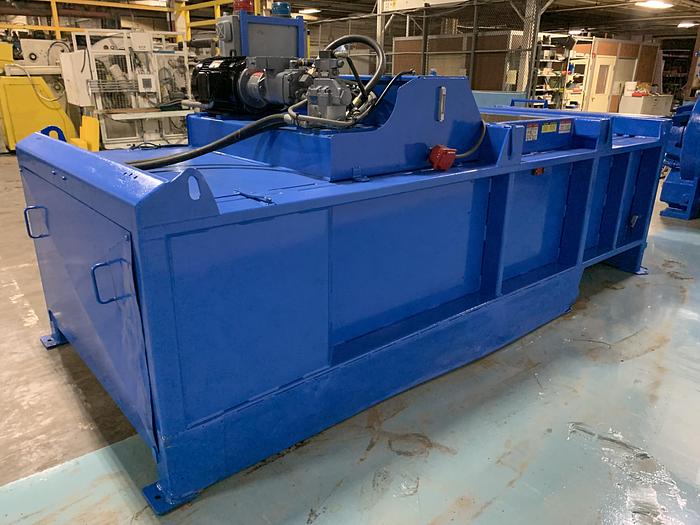 Used EXCEL MODEL EX-62 TWIN CYLINDER CLOSED DOOR BALER WITH CONVEYOR
