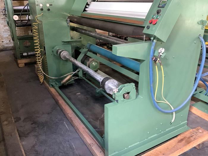Used 62" WIDE SHAR MANUFACTURING CENTERWIND INSPECTION AND REWIND MACHINE