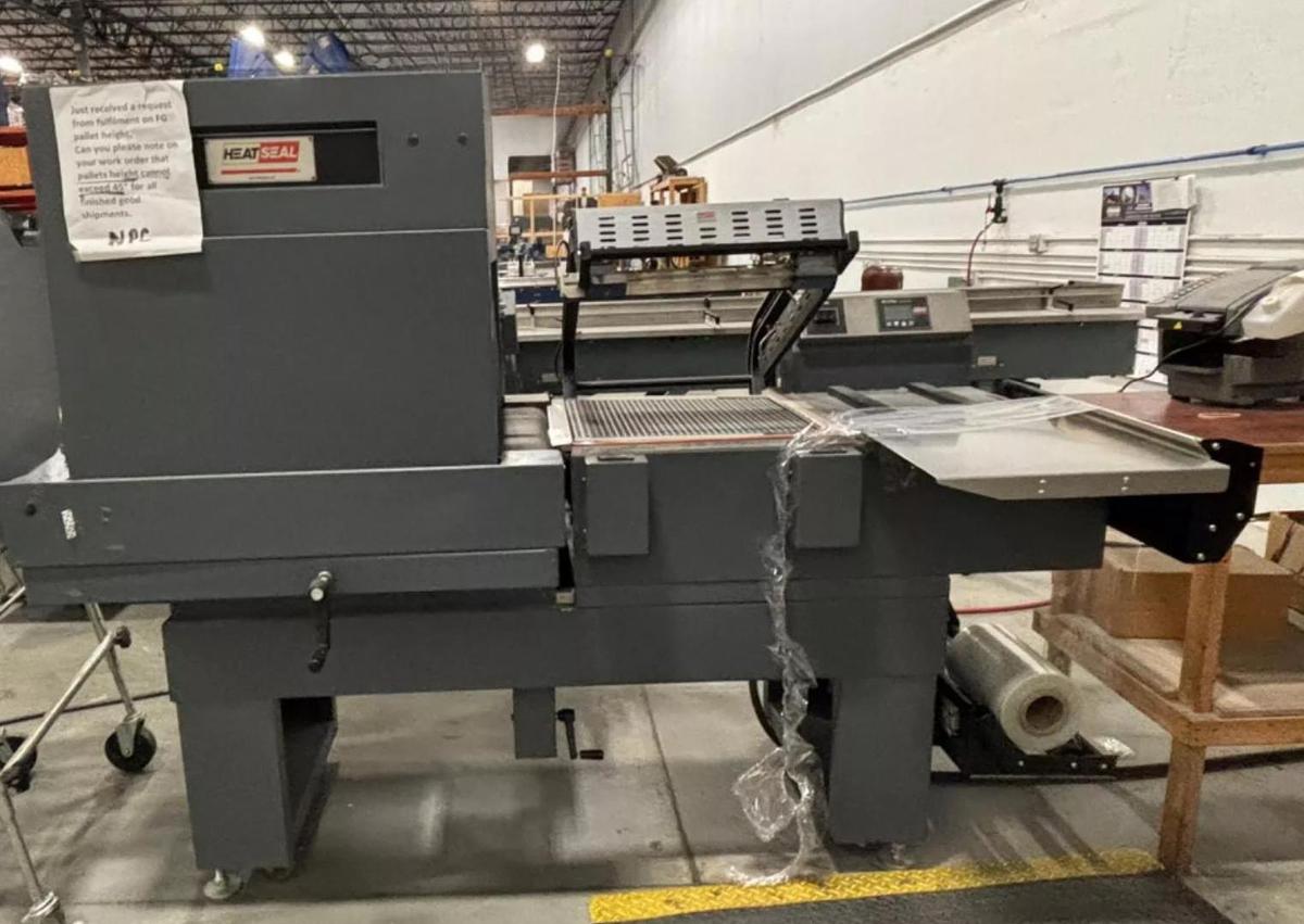 Used HEAT SEAL MDL. F-1 HEAVY DUTY COMBO SHRINK WRAP SYSTEM