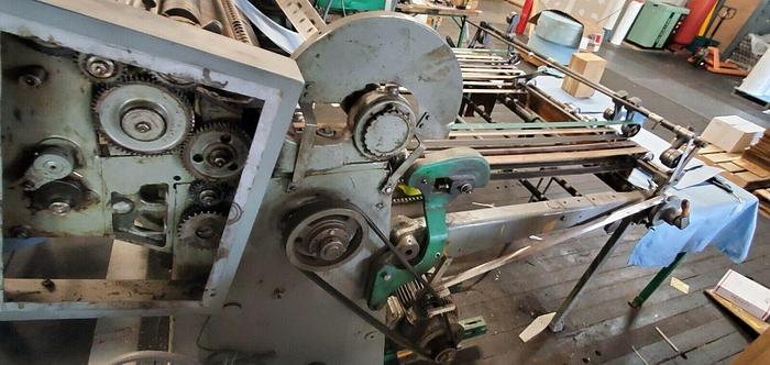 Used 55" BECK ROTARY KNIFE SHEETER W/ OUTPUT BELT CONVEYOR 7.5 HP