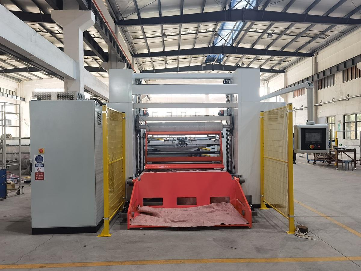 Used 63" SRC SYSTEMS LTD. MODEL 63TDW TWO DRUM WINDER 53" REWIND DIAMETER