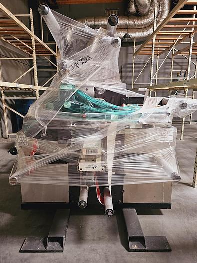 Used 12" WIDE AZTECH LABEL INSPECTION REWIND SYSTEM