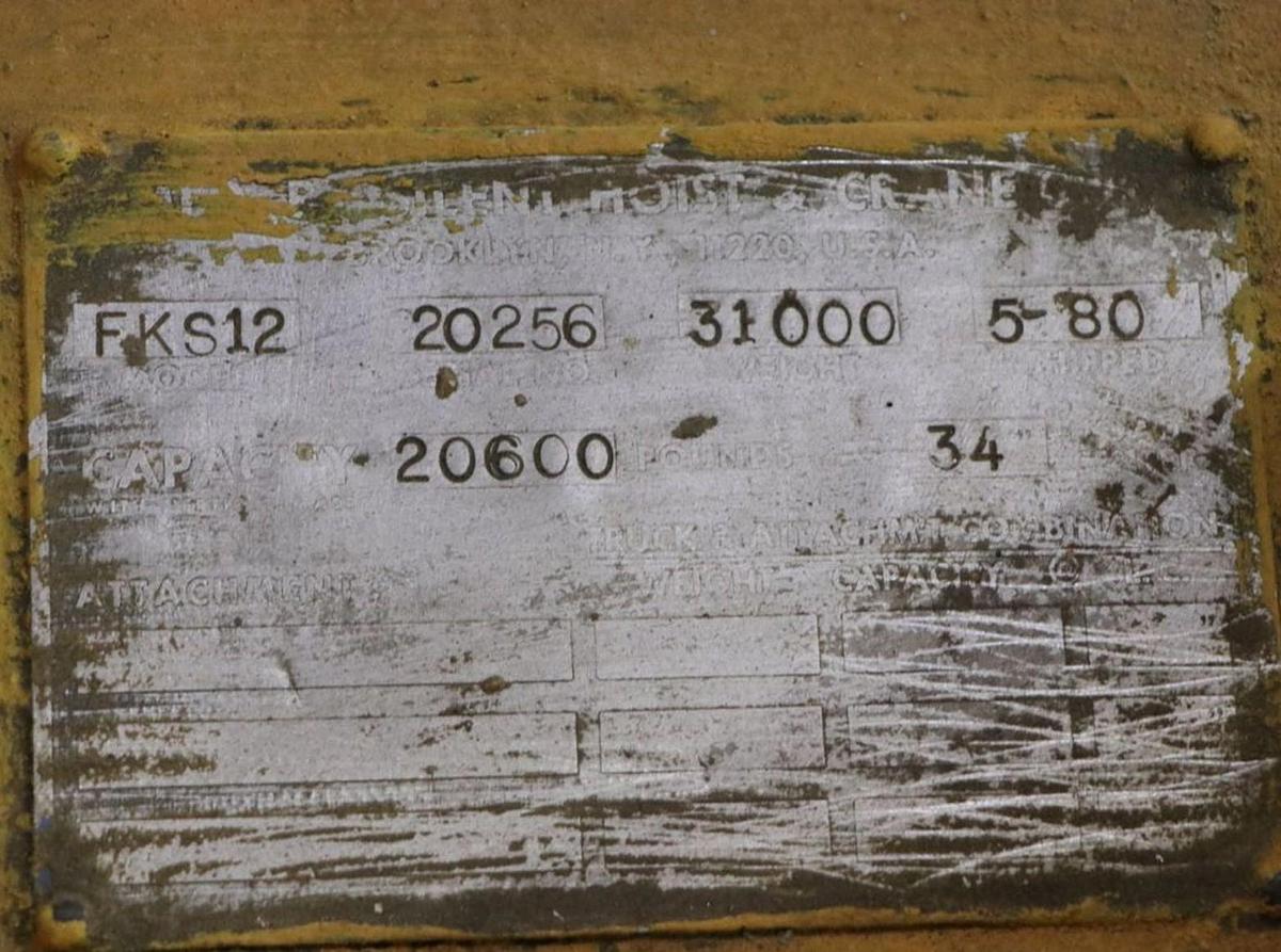 Used 20,000LB CAPACITY SILENT HOIST MODEL FK S12 FORKLIFT