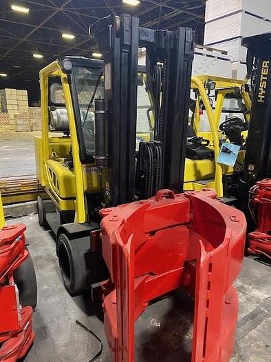 Used 12,000 POUND CAPACITY HYSTER S120FT-PRS FORKLIFT WITH 60" ROLL CLAMP MANUFACTURED 2018