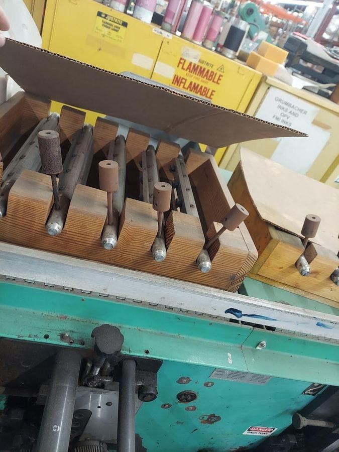 Used 10" WIDE ROTOPRESS 9 COLOR 3 DIE STATION FLEXOPRESS