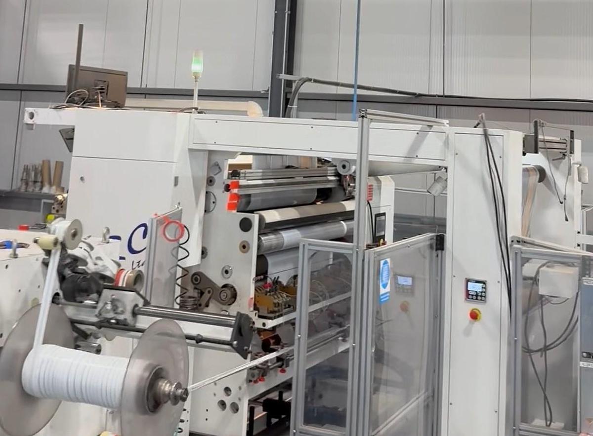 Used 63" WIDE SRC SYSTEMS LTD MODEL 600 DUPLEX TURRET SLITTER REWINDER - MANUFACTURED 2018