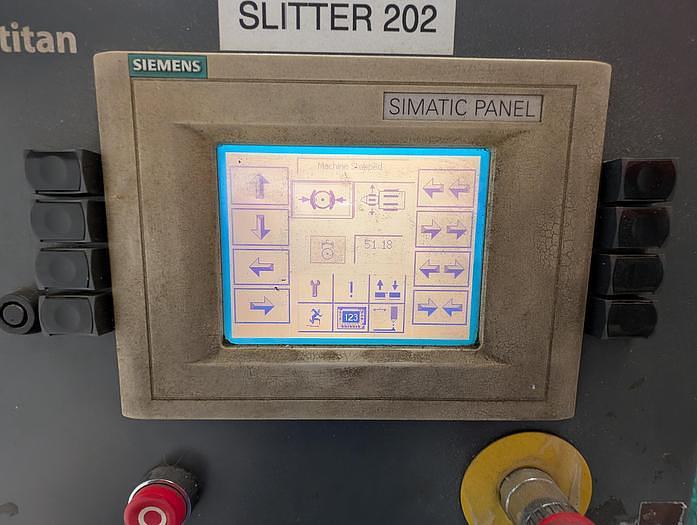 Used 55" WIDE TITAN SR7 DUPLEX SLITTER - TEST RUN INCLUDED