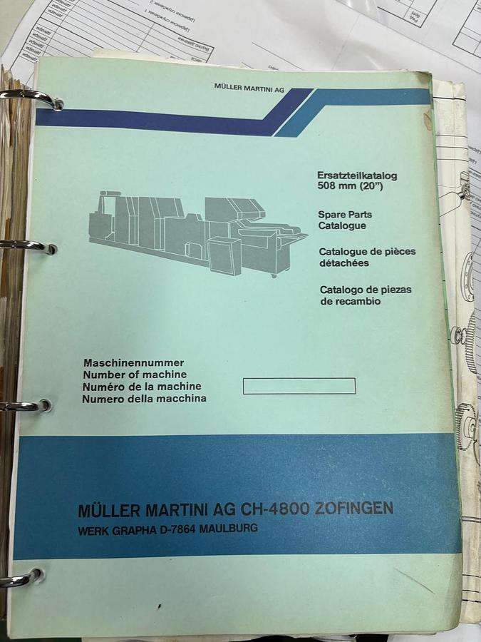 Used 20" MULLER MARTINI PROGRESS 520 ROTARY PRESS