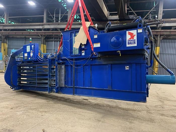 Used 75 HP AMERICAN BALER 9" CYLINDER AUTO TIE HORIZONTAL BALER MODEL 5029H975