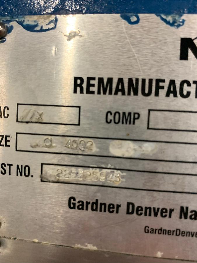 Used NASH CL4002 VACUUM PUMP REMANUFACTURED 2022