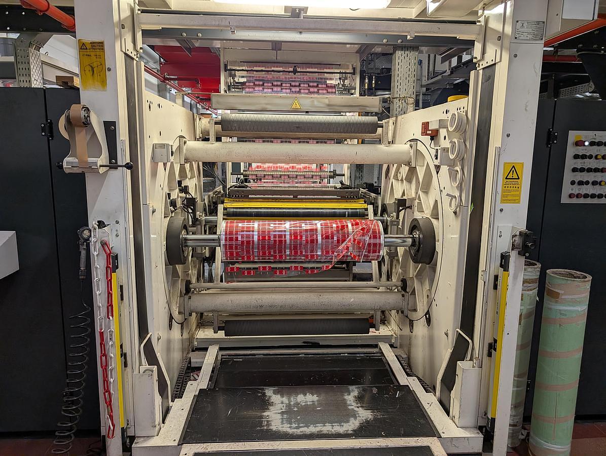 Used 40" WIDE W&H HELIOSTAR 8 COLOR ROTOGRAVURE PRINTING PRESS