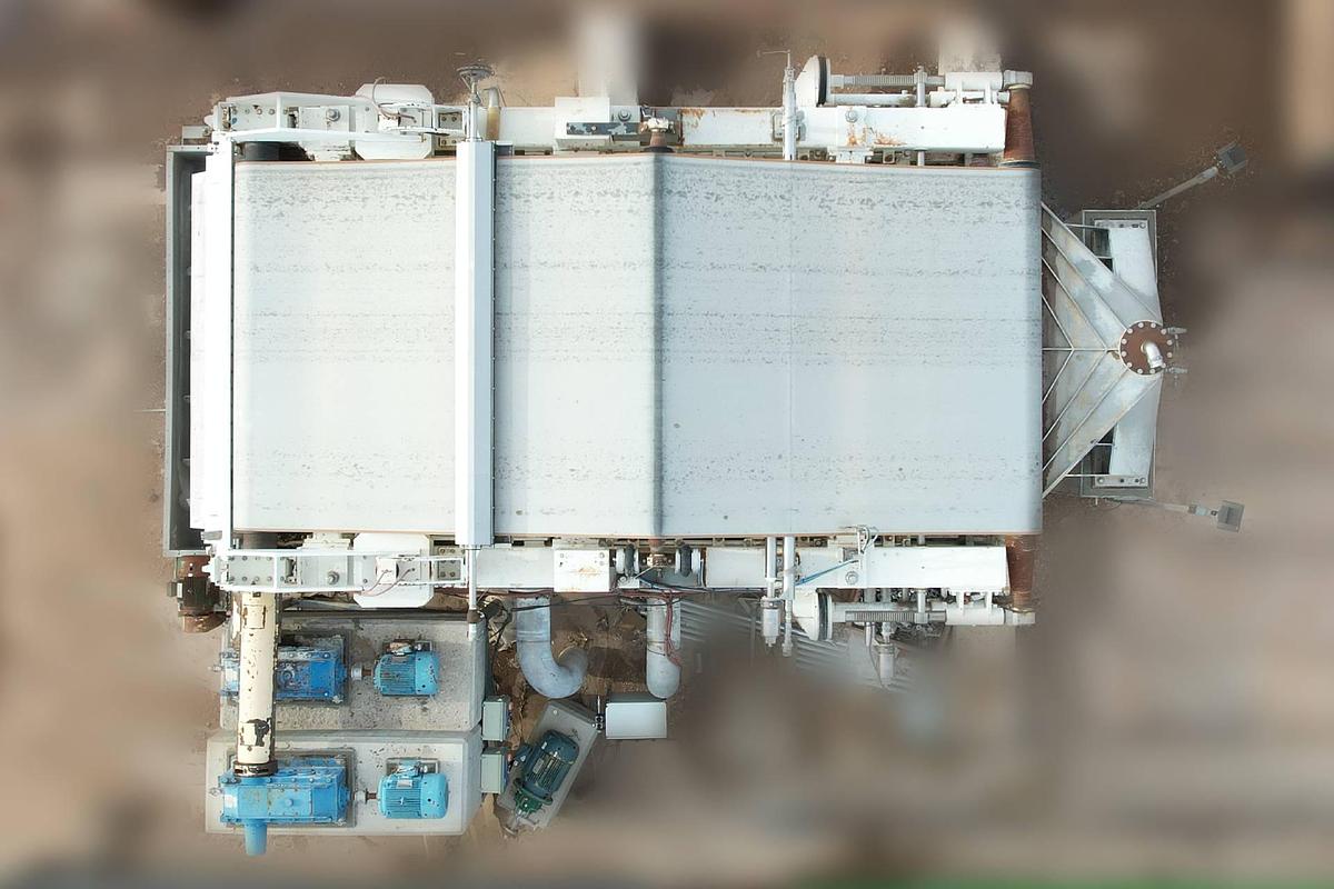 Used 120" WIDE PRESS TECHNOLOGIES HEAVY DUTY 3.0M  WEDGE THICKENER