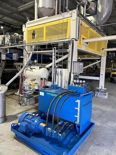 Used 2.5M PRESS TECHNOLOGIES - HYMAC WETLAP MACHINE MODEL 100 HP-SF WITH HEAVY DUTY PRESS COMPLETELY REBUILT  2018