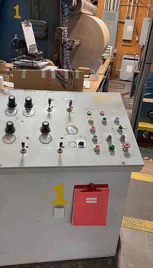 Used 82" BLACK CLAWSON TWO DRUM WINDER 72" REWIND DIAMETER